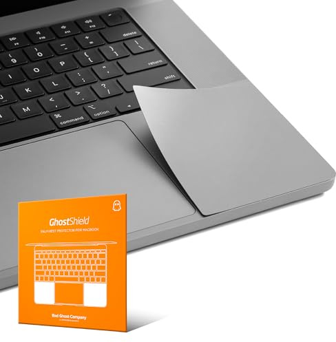 UPPERCASE GhostShield Premium-Handballenauflagen-Schutzhüllen-Set, schützt vor Kratzern und Abnutzung, kompatibel mit MacBook Pro 16 2024, 2023, 2021, M4/M3/M2/M1, Pro/Max (Space Grau)