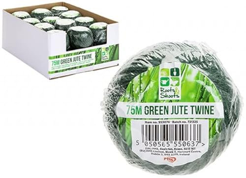 75m Outdoor Green Twine Rope Garden, Multiple uses Around Home And Garden. Horticultural