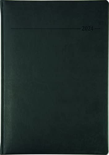 Manager Timer XL Tucson nero 2024 – Cheftimer A4 (21,7 x 30,3 cm) – 1 settimana 2 pagine – 160 pagine – copertina Tucson – Alpha Edition