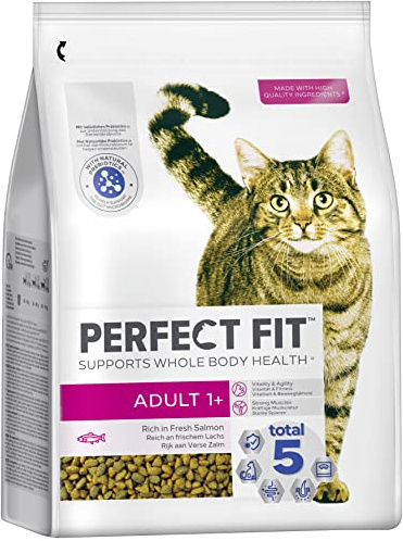 Perfekt passform katt komplett torr vuxen 1+ lax 2,8 kg