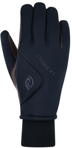 Roeckl Sports Reithandschuh WILA GTX, Freizeit Winter Handschuh, Schwarz/Klassisches Braun 7