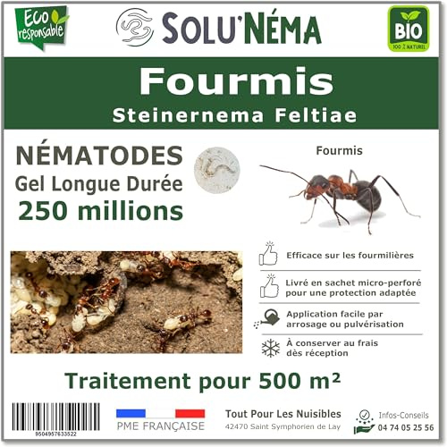 SOLUNEMA - Nématodes Contre Les Fourmis 250M Longue Durée
