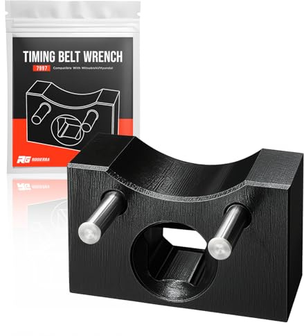 Rogierra 7997 - Llave de correa de distribución, herramientas de correa de distribución, tensor de correa de distribución, herramienta de extracción, llave tensora de correa, compatible con Mitsubishi