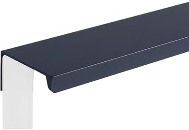 Unsichtbare Schubladengriffe Versteckte Küchenschrankgriffe, Schrankgriff aus Aluminiumlegierung, bunter Kleiderschrank-Türknauf und Griff, Möbelbeschläge Versteckter Griffe (Color : Dark Blue-Square