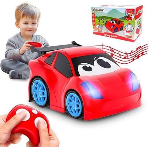 AEROQUEST Remote Control Car, RC Car Toy with Lights and Sounds for Boys, Girls and Toddlers Ages 1-3 2-4 4-7 & 3 Years Old