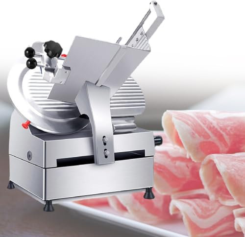 Affettatrice Automatica Per Carne, Con Lama In Acciaio Cromato Da 11,8, Spessore Regolabile Da 0 A 6,5 ​​Mm, Affettatrice Elettrica Per Alimenti,220V