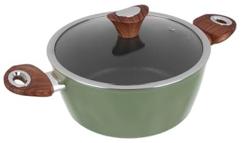 Casseruola verde Kolors con coperchio (24 cm due manici)
