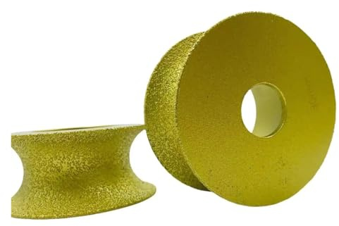 FENGXCUI Foro 20mm Dia 75mm Secco sotto Vuoto brasato Profilo diamantato Mola con Bordo Toro Completo Disco abrasivo diamantato(1Pcs-10mm)