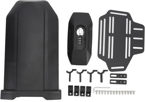 Otufan Boîte à outils latérale de moto de 3,8 l, support de montage, boîte à bagages de siège arrière avec serrure à combinaison, accessoires de moto pour R1300gs R1200gs R1250gs
