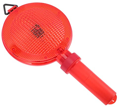 SWOOMEY Luz de Advertencia de Carretera LED 39cm Rojo de Plástico Gancho | Resistencia al Agua Golpes, Encendido Instantáneo, Uso Exterior en Carretera, 3v, 5w