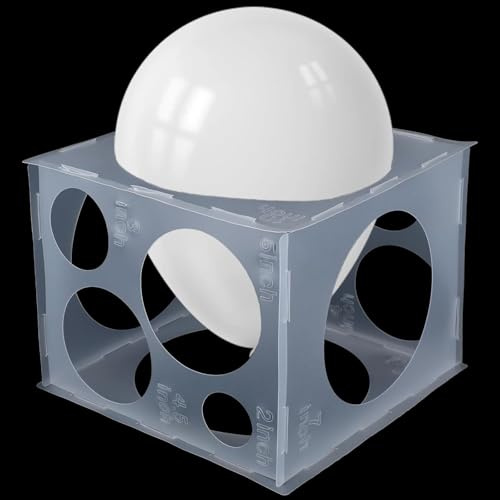 Collapsible Plastic Balloon balloon sizer 11 Hole Measuring Tool for 2-10 Inch Balloons，Arches, Columns, Plastic Balloon Sizing Box