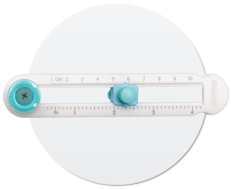 Taglierina circolare manuale, taglierina circolare per carta | Targhe rotonde Bussola a forma rotonda per un taglio preciso – Taglio preciso, scrapbooking –