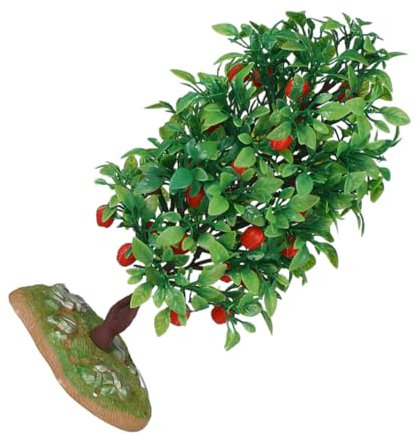 Vaguelly Künstlicher Obstbaum Modell Aus Sicherem Plastik Realistische Miniatur Für Modelleisenbahn Handgefertigte Baum-Dekoration Für Zuhause Und Büro Vielseitige Landschaftsbäume