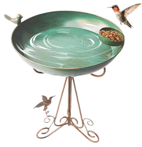 Vogeltränke | Rasen Futterschale - Wetterfeste Vogeltränke für Garten Deck Terrasse Rasen Hinterhof Balkon Fenster Outdoor