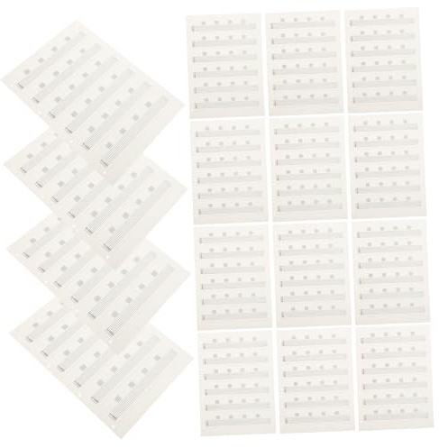 85 Blatt Gitarrentabulatur Papier für Anfänger und Fortgeschrittene Weiß | Papier, 1 Packung, Elegant und Tragbar, für Performance und Reise, Glatt für Sauberes Schreiben