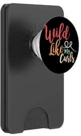 Wild Like My Curls Afro Curls Hair Pride Lustiger Spruch PopSockets PopWallet für MagSafe