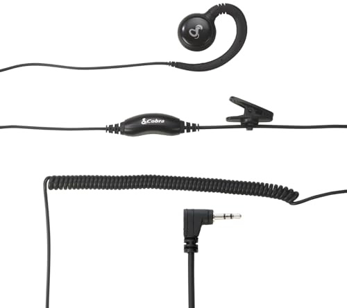 Cobra 2,5 mm C-stil vridbar wrap over-the-ear headset, svart