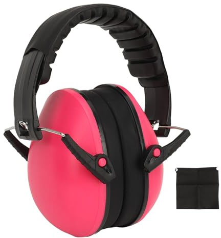 Jxngery Cuffie antirumore di protezione per bambini Isolamento acustico Cuffie con cancellazione del rumore Cuffie per bambini per oltre 2 anni Rosa