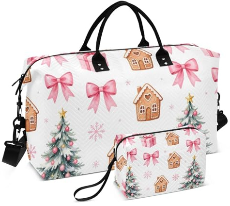 Lot de 2 sacs de rangement de voyage avec imprimé complet pour chariot pratique, Nœuds confortables, One Size, Classique