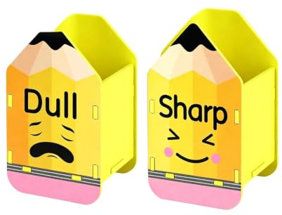 Penndispenser - söt 2-delad träorganisatör, - | Pennhållare för lärare, konstnärer, sekreterare, rådgivare, skola, hem, klassrum, sovsal, sjukhus, bibliotek