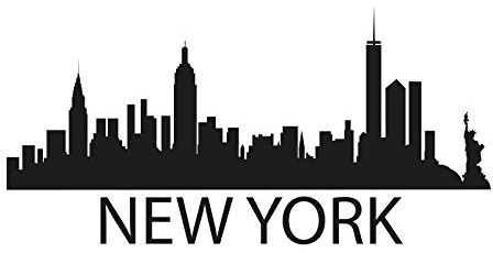 Plott Aufkleber New York Silouhette Sticker Tuning Autoaufkleber NEU
