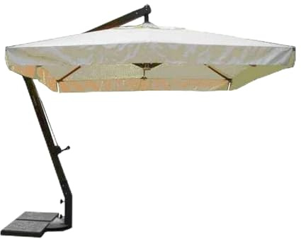 milani home - Ombrellone Da Giardino 3x3 Palo Laterale Nero Per Esterno Ristorante Gelateria Bar Hotel Albergo