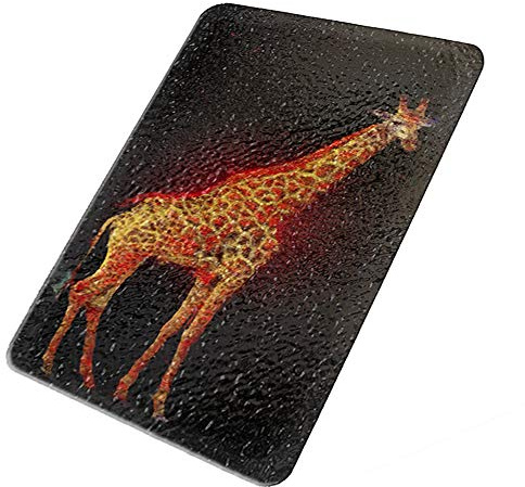 Giraffe Star Bright- Sunshine Cases Decorative Glass Cutting Board, Trivet, Kitchen Counter Art