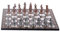 GiftHome, Scacchi medievali Britannici in Rame Antico, Set di Scacchi per Adulti, Fatti a Mano e Design a Mosaico in Legno King 6.5 cm