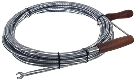 NAJDER Furet Déboucheur de Tuyau Professionnel avec Tête Griffe 11mm x 10m, Spirale de Nettoyage de Tuyaux, Débouchage Canalisation, Sonde de Debouchage pour Évier de Cuisine, Baignoire