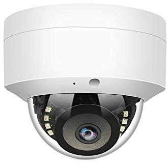 WiTi Caméra IP PoE 5 MP, caméra de Surveillance dôme de sécurité avec Microphone Audio, Objectif Grand Angle 2,8 mm, détection de Mouvement,métal Massif IP66(Pas PTZ)