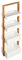shelfmade Badregal Bambus - Badezimmer Regal weiß - Küche - Standregal, Holzregal - Küchenregal stehend (4 Körbe)