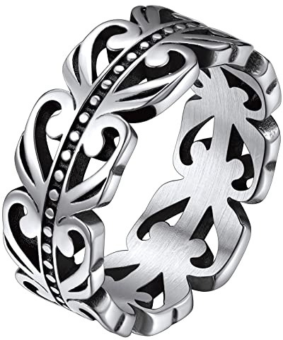FaithHeart Keltischer Knot Ring für Damen Mädchen Personalisierter Fingerring Verlorbungsring Ehering Schmuck für Paar Pärchen
