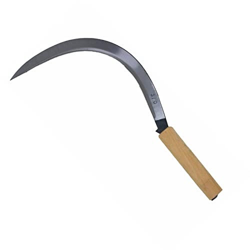 La zappa Falciola dentata per cereali 2501 in acciaio forgiato a mano Made in Italy (N.4 30 cm x 2.2 cm)