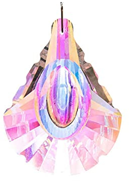 Leaf Shell Kristall Herz Sonnenfänger, Prismen Sonnenfänger für Windows Herzen für hängendes Glas Regenbogen Sonnenfänger Glas Kristall Suncatcher Anhänger Hochzeit Fenster Ornament (Shell)