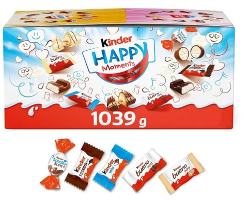 kinder Happy Moments Mini Mix - 5 verschiedene Spezialitäten, 1039 g