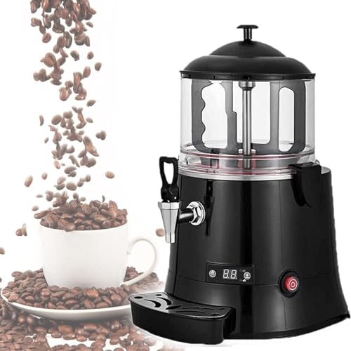 ROGHA Fabricant de Chocolat Chaud Commercial, Chauffe-Distributeur de Chocolat Chaud de Machine Électrique, pour Chauffer Le Thé de Jus De Jus de Thé de Café de Chocolat,5L