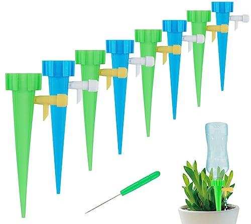 Mocraft Automatisches Bewässerungssystem für Pflanzen 20 Stück Bewässerung für Topfpflanzen Einstellbar Bewässerungssystem Garten für Pflanzen Blumen Garten