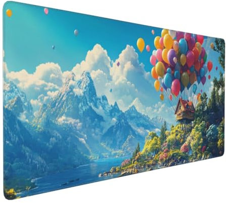 Large Mouse Pad 900x400x4mm Landscape Gaming Mouse Mat Balloon XL Mousepad Anti-Fray Stitched Edges with Non-Slip Rubber Base,Ergonomic Mouse Pad Extended Desk Mat, Home Office Accessories PC,Laptop