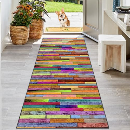 KwuSeug Für Küche Esszimmer Waschküche Schlafzimmer Teppich Für Waschbar rutschfest Fußmatte Für Moderne Teppichläufer Für Outdoor Eingangsbereich Wohnzimmer Teppich Maß Teppichläufer 40 x 80 cm