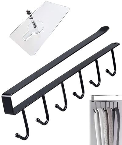 TPZORJX Soporte de Utensilios Cocina,Tazas Ganchos,Tazas Ganchos Debajo del ​Gabinete, Cocina Almacenamiento Ganchos para Tazas Utensilios de Cocina,Cinturones de Corbata,Bufanda,llaves Almacenamiento