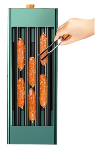QYLTTDM Máquina para Asar Perritos Calientes con Rodillos, Máquina para Asar Perritos Calientes con Rodillos para Cocina Y Restaurante, Mini Máquina para Hacer Salchichas A La Parrilla