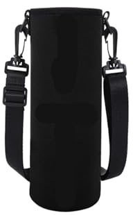 WEOKDFHA FlaschenküHler FüR Unterwegs 750ML/1000ML/1500ML Sports Water Bottle Case Insulated Bag Neoprene Pouch Holder Sleeve Cover for Mug Bottle Cup Storage Holder(Black-1000ml)