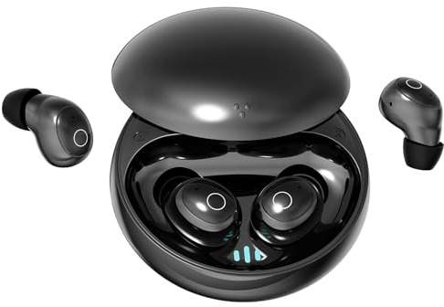 Xmenha Mini Petits Ecouteurs Bluetooth pour Sommeil 5.4 écouteurs sans Fil Oreillette Invisible Sommeil Waterproof étanche Sport pour ecouteurs Petite Oreille
