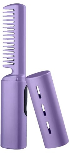 Mini Les Lisseurs De Cheveux | Brosse À Lisser Coiffures 3 Températures - Lisseur En Fer Plat Sans Fil, Curling, Chaude Pour Lisses Instantanés