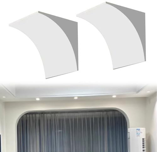 CHZFFD Kit De Moulures Murales Universelles en Forme D'arche, Panneaux De Lambris Prédécoupés, À Peindre, pour La Décoration De Votre Chambre Ou Salon.(40x40x40cm/15.7x15.7x15.7in)