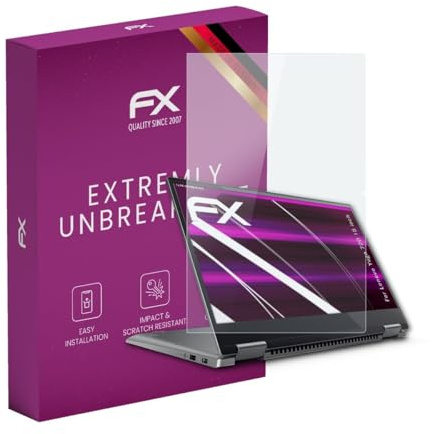atFoliX Glasfolie kompatibel mit Lenovo Yoga 720 15 inch Panzerfolie, 9H Hybrid-Glass FX Schutzpanzer Folie