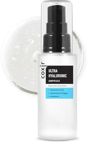 COXIR ultra-hyaluron ampullen (50 ml, 1,69 fl.oz.) - hochkonzentrierte hyaluronsäure ampullen, intensive feuchtigkeit für trockene und dehydrierte haut