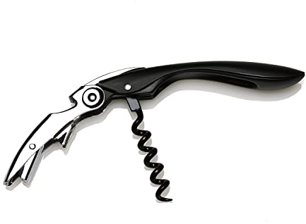 Koala Spain Sacacorchos High Tech de Dos Tiempos, Pestaña Automática Patentada, Color Negro