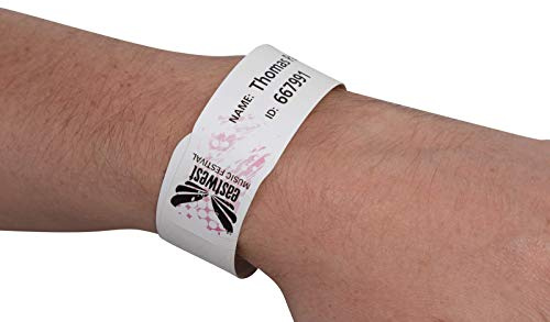 Xerox Premium NeverTear Armbänder – 100 Blatt (1.000 Armbänder), wasserfest & reißfest, selbstklebend, bedruckbar mit Laserdrucker – ideal für Events, Krankenhäuser & Freizeitparks - 007R92860