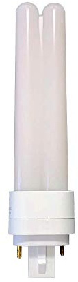 TCP LPL218B2550K 8W 1050LM 5000K Ballast Bypass Double Tube LED Retrofit Light Bulb, Replaces 13-26W CFL 2 or 4 Pin G24d / G24q Base Lamps